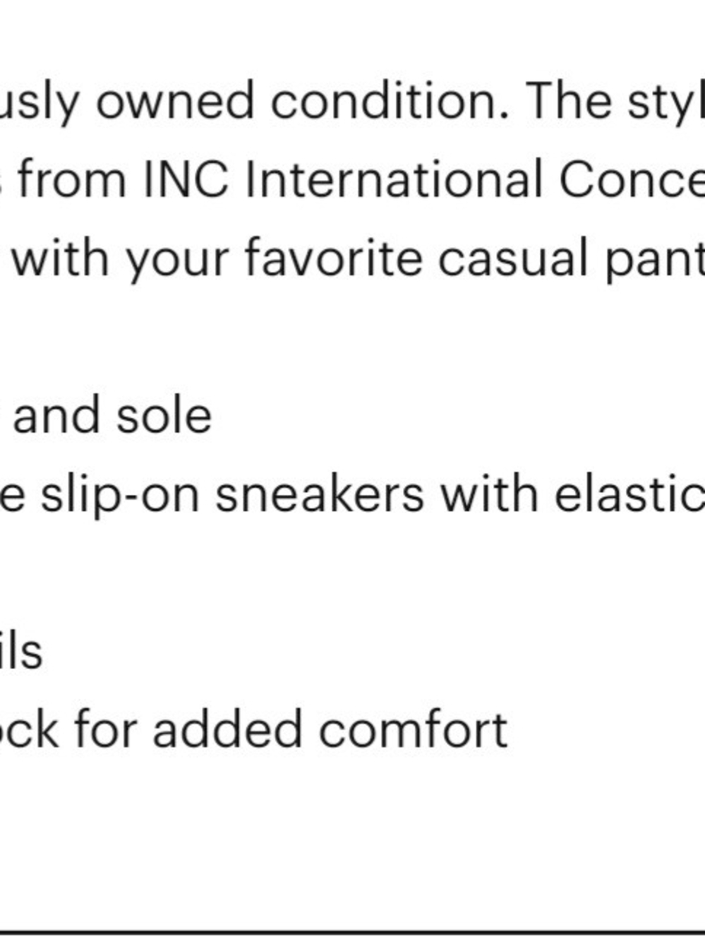 INC International Concepts Lt Rose Gold Crystal Slip-On Sneakers - 6.5M - Picture 8 of 9